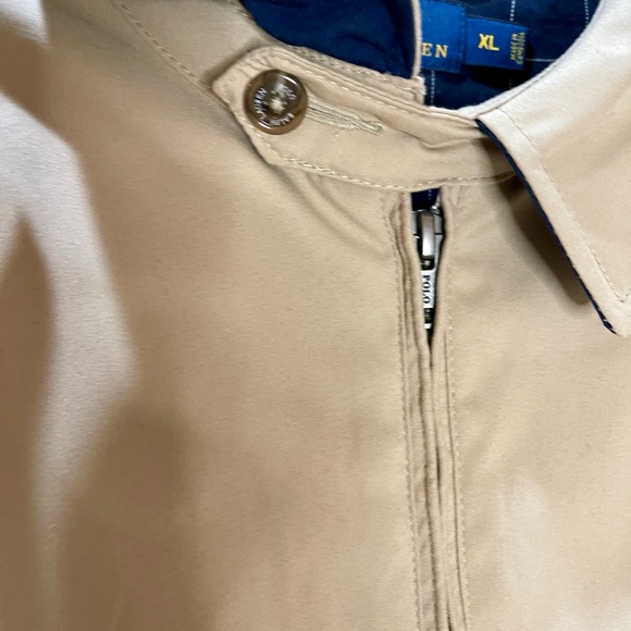 Polo by Ralph Lauren Tan Lightweight Windbreaker Jacket Bi-Swing Size XL - Picture 4 of 9